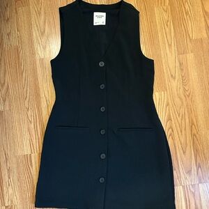 Abercrombie Black Sleeveless Vest Dress